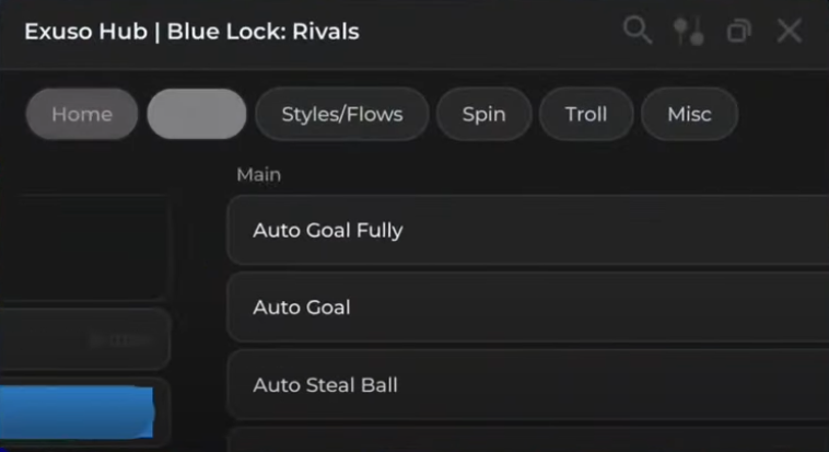 exuso hub blue lock rivals