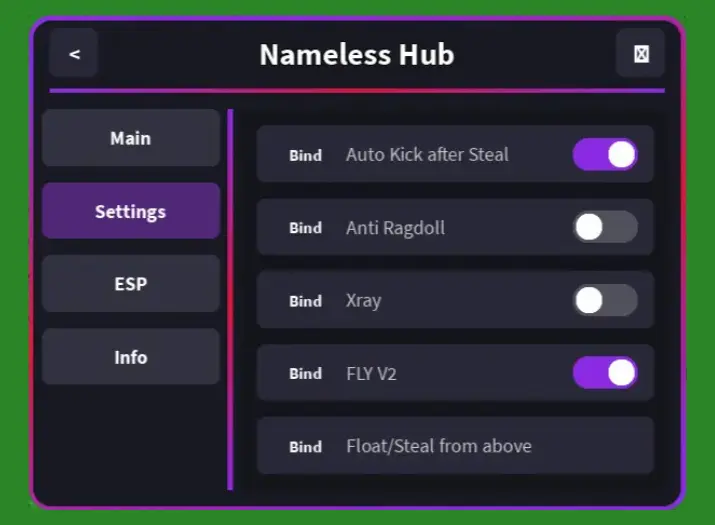 NAMELESS HUB Steal a Brainrot Script