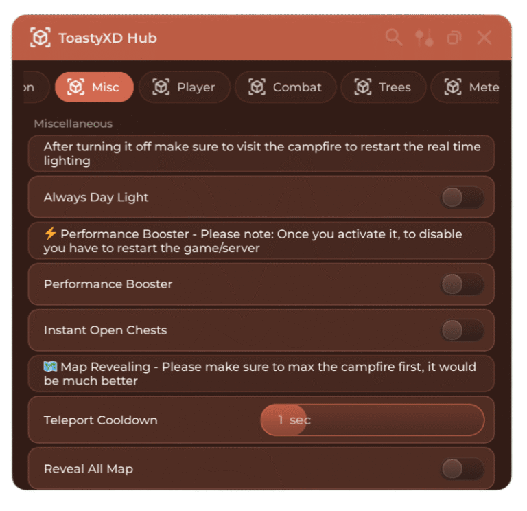 TOASTYXD HUB 99 Nights in the Forest Script