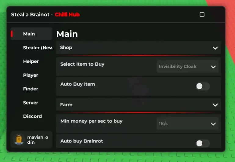 Steal a Brainrot Script By Chilli Hub